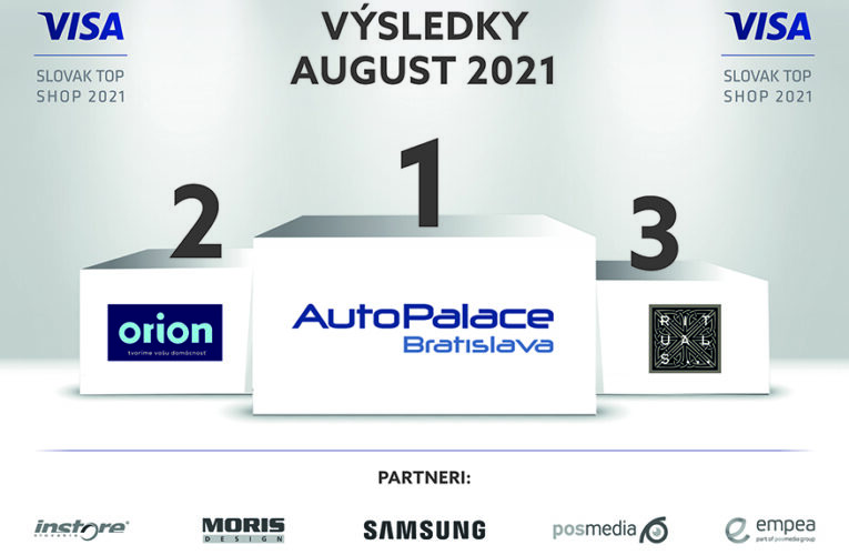 Víťazi Visa Slovak Top Shop za mesiac august 2021