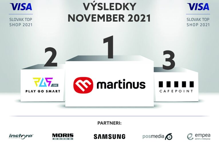 Víťazi Visa Slovak Top Shop za mesiac november 2021