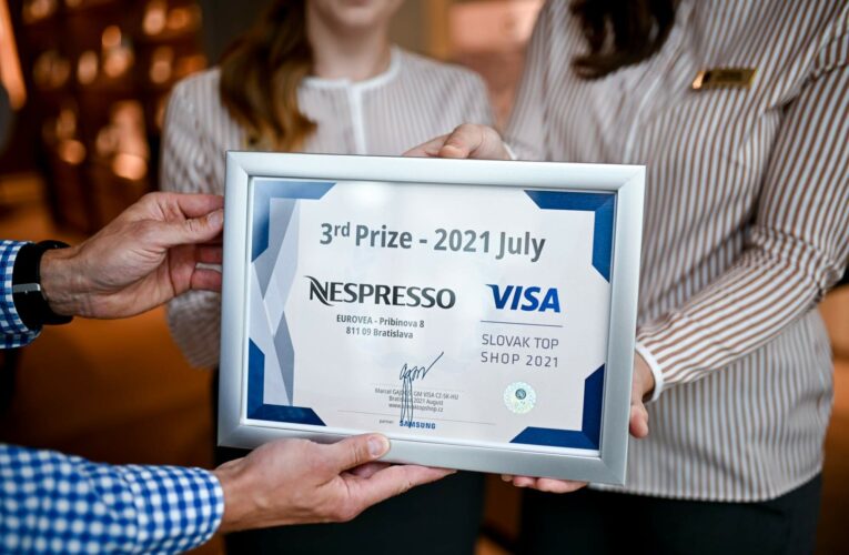 Odovzdávanie cien Nespresso Eurovea Bratislava