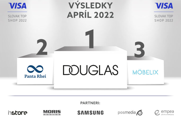 Víťazi Visa Slovak Top Shop za mesiac apríl 2022