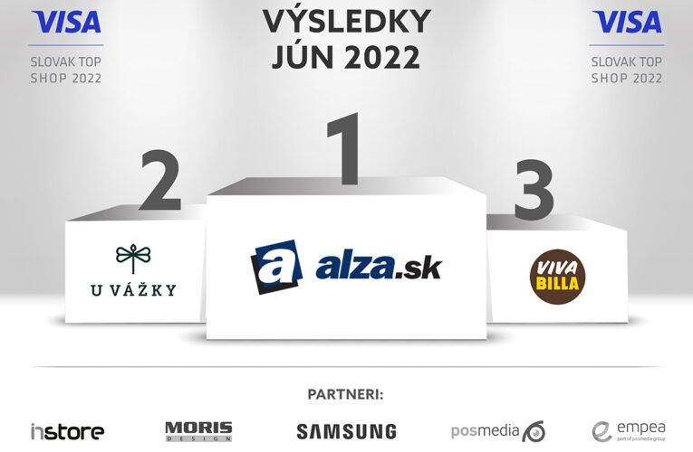 Víťazi Visa Slovak Top Shop 2022 za mesiac jún
