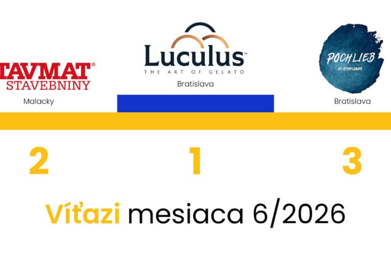 Víťazi Visa Slovak Top Shop za mesiac jún 2026