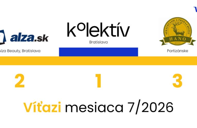 Víťazi Visa Slovak Top Shop za mesiac júl 2026